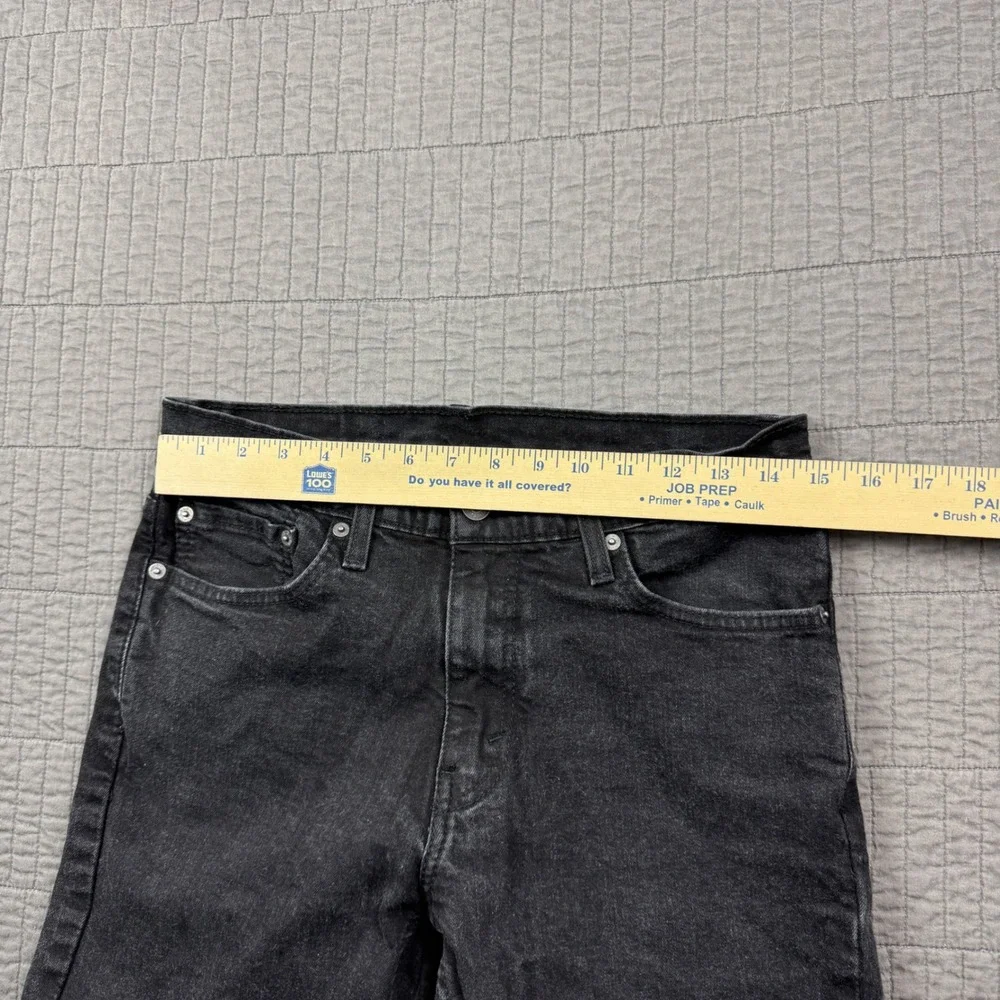 Levis 511 Slim Fit Jeans Mens 32x30 (30x28) Faded Black Denim Grunge Minimal